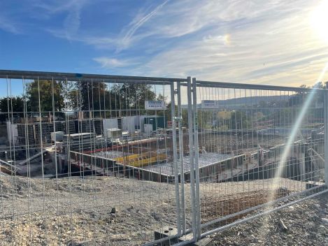 Baustellensituation am 11.10.2022