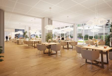 Unverbindliche Illlustration – so könnte die Cafeteria aussehen